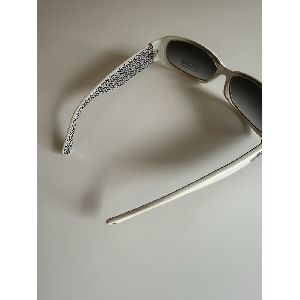 Coach Keri S464 White Black Signature Sunglasses Case Cloth Women’s Vintage NEW - Picture 4 of 8